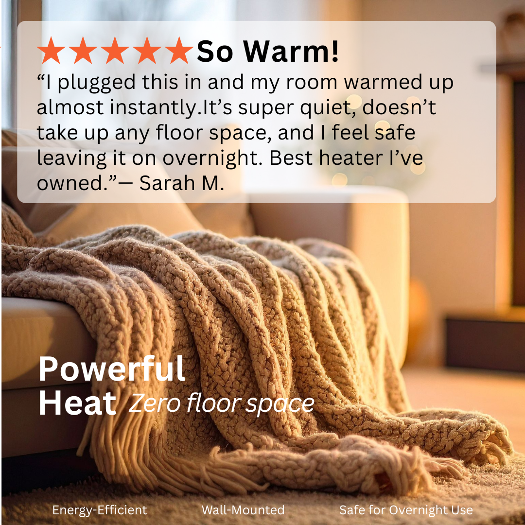 OrbitHeat PRO™ Mini Space Heater with Remote Control