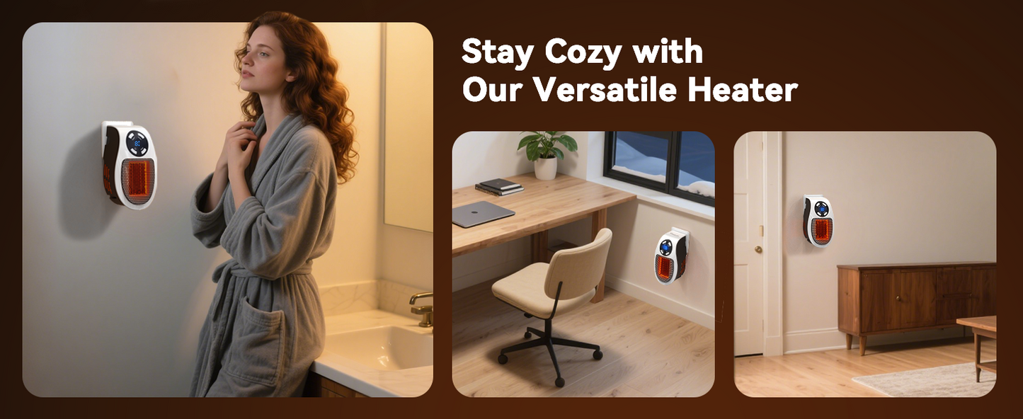 OrbitHeat PRO™ Mini Space Heater with Remote Control