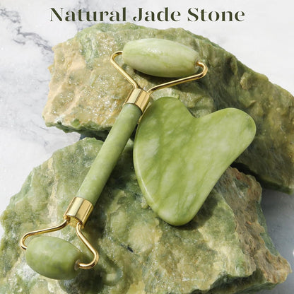 aerelle - Jade Roller & Gua Sha Tool Set