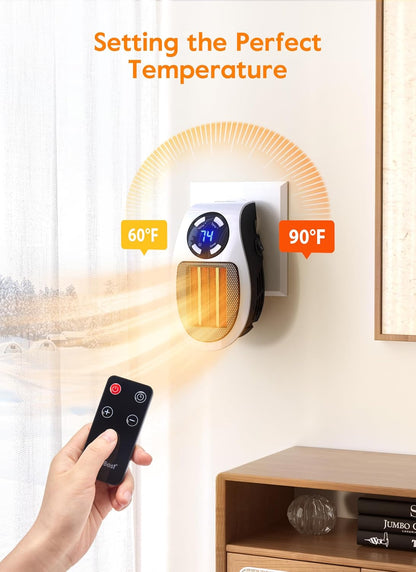 OrbitHeat PRO™ Mini Space Heater with Remote Control