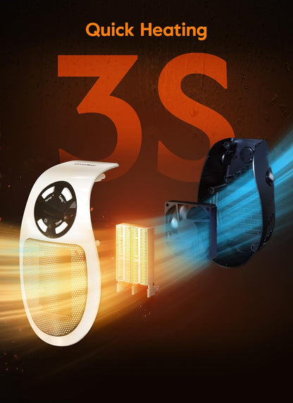 OrbitHeat PRO™ Mini Space Heater with Remote Control