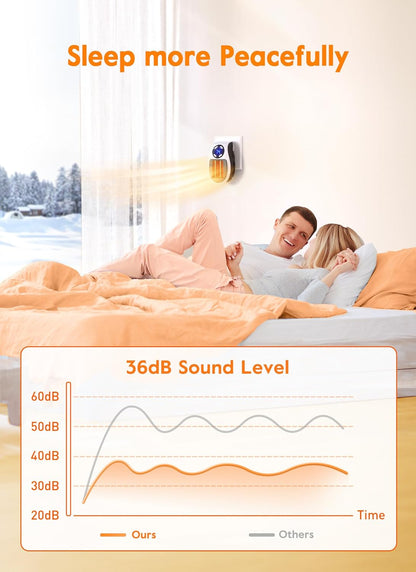 OrbitHeat PRO™ Mini Space Heater with Remote Control