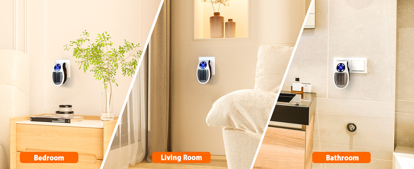 OrbitHeat PRO™ Mini Space Heater with Remote Control