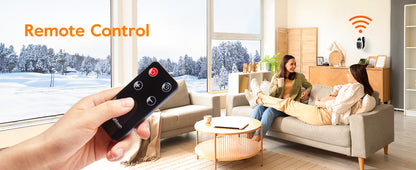 OrbitHeat PRO™ Mini Space Heater with Remote Control