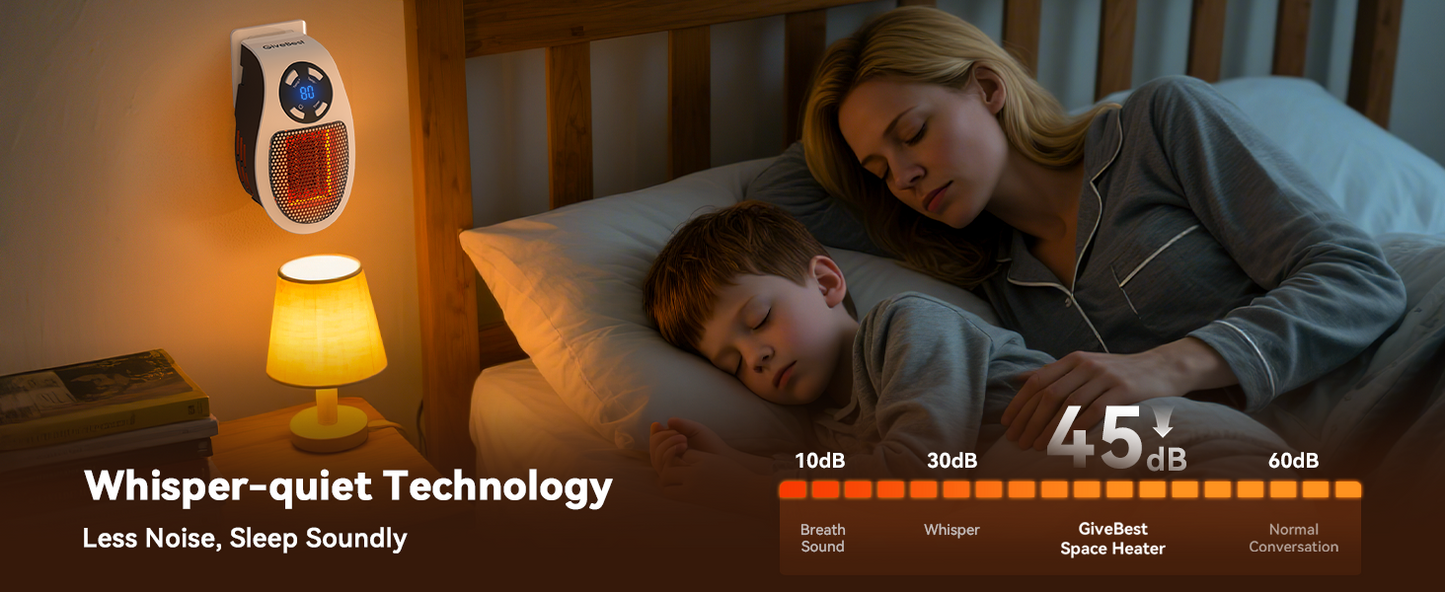 OrbitHeat PRO™ Mini Space Heater with Remote Control