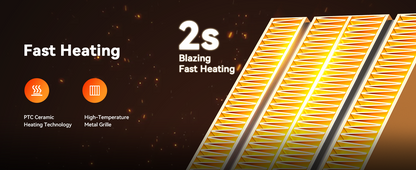 OrbitHeat PRO™ Mini Space Heater with Remote Control