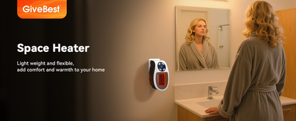 OrbitHeat PRO™ Mini Space Heater with Remote Control