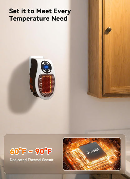 OrbitHeat PRO™ Mini Space Heater with Remote Control